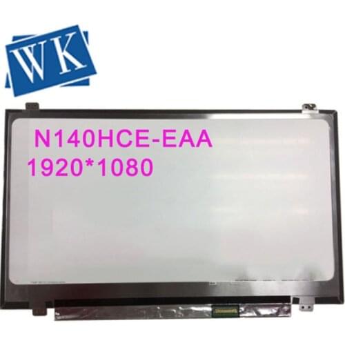 Free shipping N140HCE-EAA N140HCE-EBA B140HAN02.0 14"inch slim IPS 1920*1080 EDP 30pins LCD screen