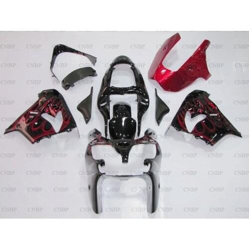 For Kawasaki Zx9r 2002 - 2003 Fairings for Kawasaki Zx9r 2003 Fairing Kits Zx-9r 2003 Black Red Frame Abs Fairing