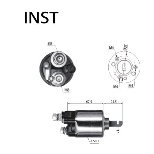 ELECTROMAGNETIC SWTICH SOLENOID FOR 12V 2.5KW 31210-P01-005 31210-P13-904 31210-P30-005 31210-PT0-904 606 31210P01005 31210P30