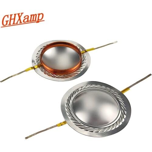 GHXAMP 34.4mm 34.5 Core Treble Voice Coil Titanium Film Diaphragm Copper Clad Auminum Coil Commonly Speaker Repair film 1 Pairs