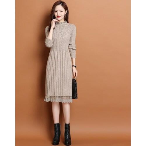 Модные вязаные платья Hodisytian China At AliExpress