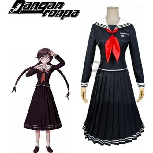 Danganronpa Dangan-Ronpa 2 Fukawa Toko Cosplay Costume School Uniform Halloween costume