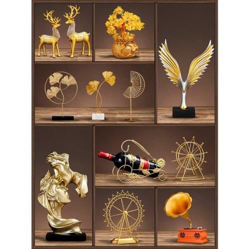 Creative Housewarming New Home Gift Living Room Entrance Home Office Desktop Wine Cabinet Decoration Decoration home decore