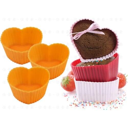 Kitchen Bakeware Cookie Tools Food silicone Diy Mini Heart Star Muffin Pudding Chocolate Baking Cake Mold Mould 40pc/lot