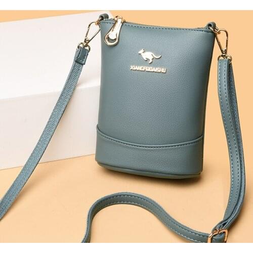 Summer Phone Coin Purse For Women 2021 Genuine Quality Leather Bag Ladies Shoulder Bag Small Casual Cross Body Bag Female Black
