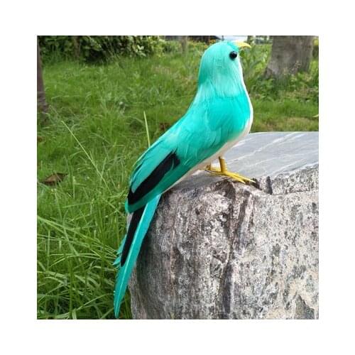 Small cute simulation bird model foam&furs green bird toy gift about 22cm 2845