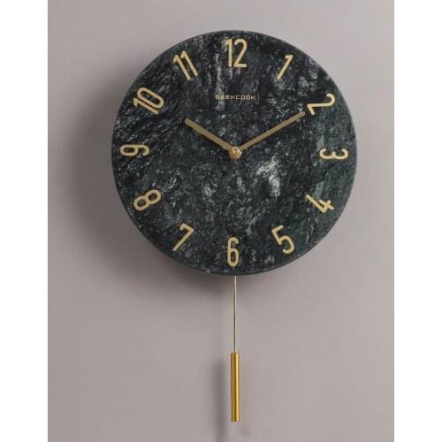 Nordic Wall Clocks Home Decor Creative Modern Luxury Ceramic Home Modern Design Large Wall Clock Farmhouse Decor Swingable 2020