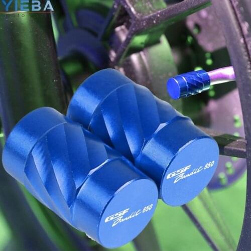 Motorcycle For SUZUKI GSF650BANDIT GSF 650 BANDIT 2007 2008 2009 10+ Stone Valve Cap Vehicle Wheel Tire Valve Stem Caps Covers