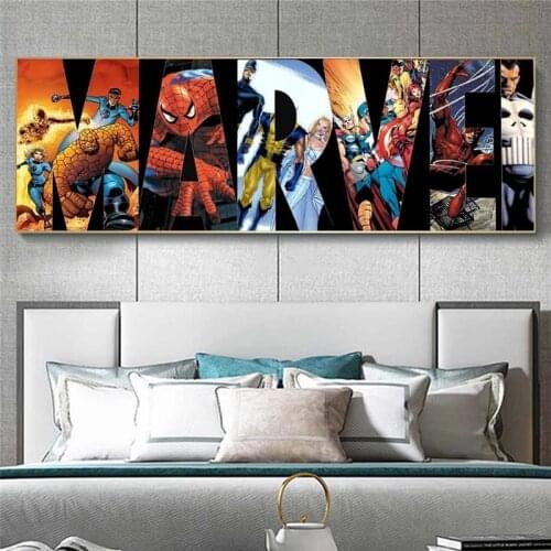 Marvel Fantastic Four X-Men Anime Posters Superhero Comics Canvas Painting and Prints Wall Art Pictures Living Room Home Decor