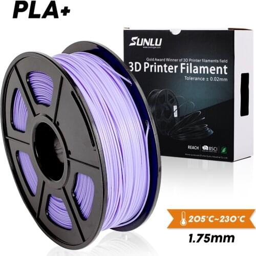 SUNLU 3D Printer Filament PLA Plus Dimensional Accuracy +/- 0.02 mm 2.2 LBS (1KG) Spool 3D Filament for 3D Printers & 3D Pens