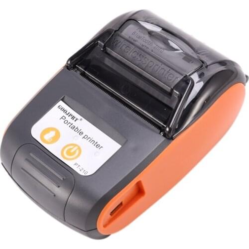 Goojprt Pt210 58Mm Bluetooth Thermal Printer Portable Wireless Receipt Machine For Windows Android Ios Eu Plug