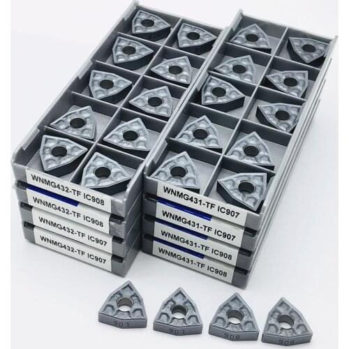 Turning insert WNMG080404 TF WNMG080408 TF IC907/908 External turning tool Carbide insert WNMG 080408 Lathe milling cutter