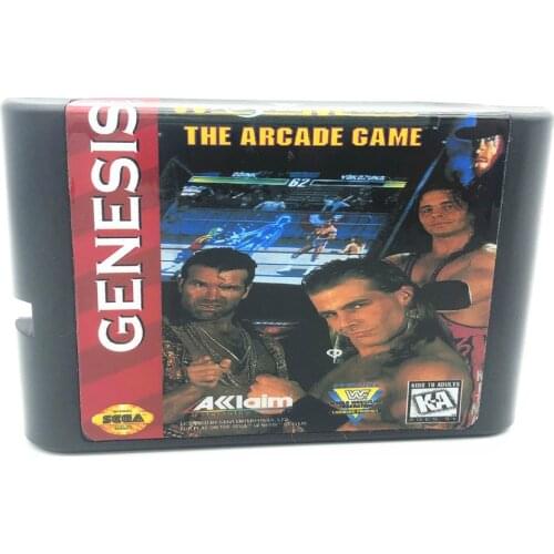 WWF Wrestlemania Arcade For SEGA GENESIS & Mega Drive 16 Bit Video Games Conosle