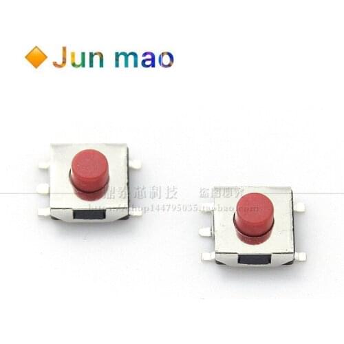 10PCS 6.2 * 6.2 five foot red handle red head touch switch 6x6x2.5 / 3.1 / 4.3/5mm key switch patch