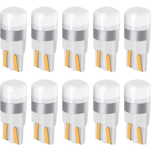 10PCS Car Led W5W 1 LED 3030 SMD 168 194 T10 Led Auto License Bulb Interior Wedge Clearance Light DC 12V