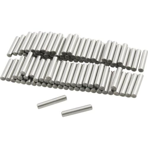 100 Pcs Stainless Steel 2.5mm x 16mm Dowel Pins Fasten Elements