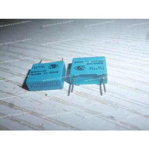 30PCS B3202 Y2 MKP/SH 1n 2n2 4n7 6n8 10n 0.001UF 0.0022UF 0.0047UF 0.0068UF 300VAC K P=10mm FILM CAPACITOR