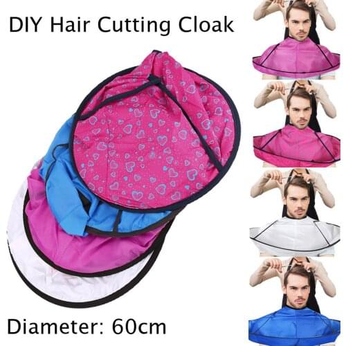 3 Colors DIY Hair Cutting Cloak Umbrella Cape Salon Barber Salon And Home Stylists Using recortadora Shave Apron Hair Barber