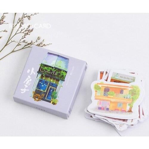 45 Pcs/Pack Cute Little House Paper Sticker Decoration DIY Handbook Sticker Diary Album Stick Label