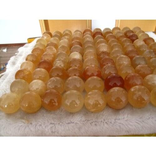 80-100pcs Rare NATURAL golden calcite CRYSTAL SPHERE BALL Healing 18.66lb