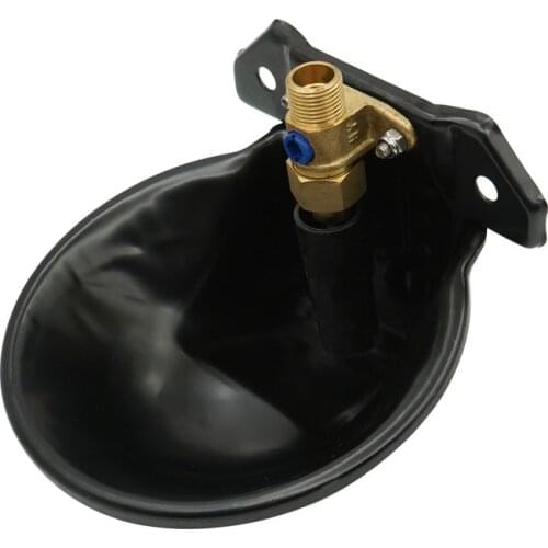 Automatic Steel Waterer Bowl Sheep Goats Pig Cattle Dog Drinking Bowl with Copper Valve Drinking Trough Farm Animals Equipment