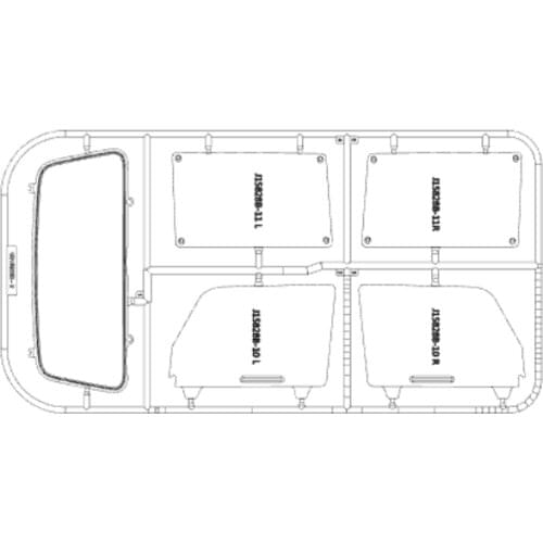 Capo SIXER 1:6 Jimny Samurai J15828R-C windshield RC Crawler option upgrade parts