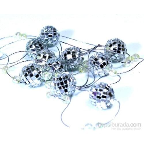Silver 2Metre Chain Disco Ball christmas christmas Ornament decorations рождественские украшения