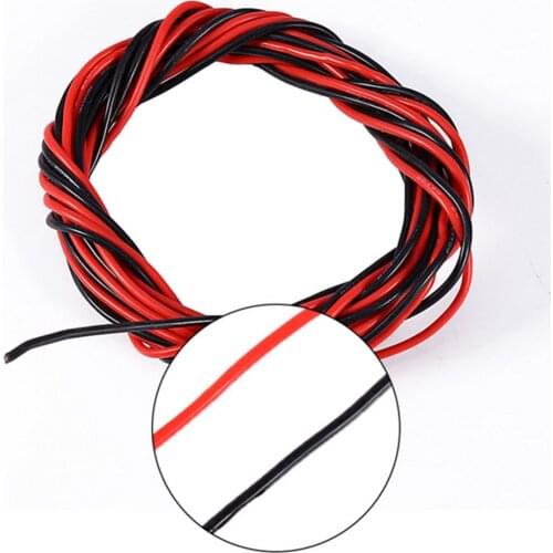 Electrical Wire Tinned Copper AWG 20 insulated PVC Extension LED Strip Cable Red Black Wire Electric Extend Cord Battery wire
