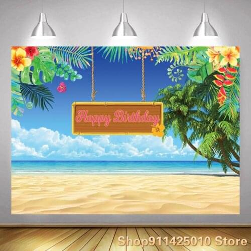 Summer Seascape Beach Blue Sky White Cloud Background Holiday Party Decoration Photography Studio Digital Photo Custom Backdrop