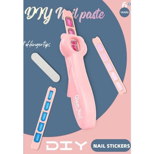 Kawaii Washable Nail Art Sticker Princess Girls Toys Fashion Pretend Play Toy Makeup Game Set Cosmetic Toys Kids Gift