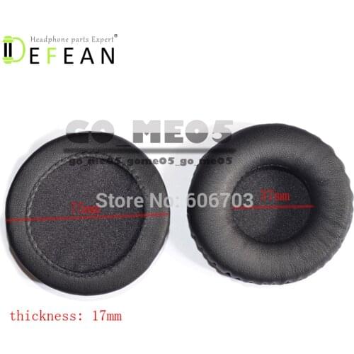 Defean 7.5cm 75 mm round ear pads earpad earpads cushion cover replacement pad foam pillow for headphones headset