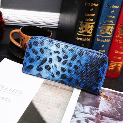 Fashion Ladies Wallet Long Leopard Zipper Female Clutch Large Capacity Multifunctional Trendy Mickey Childrens Coin Purse