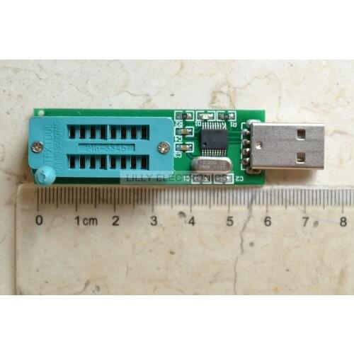24CXX 24LCXX Programmer EEPROM Reader Writer+24C02 + SOP to DIP Block USB Port