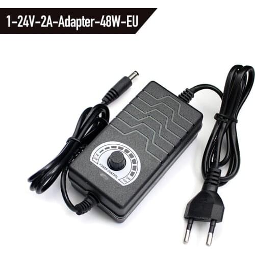 Adjustable Adapter Power Supply DC 12V Adjustable Adapter Transformer AC 220V TO DC 1V -24V 2A With LED Display For LED Strip