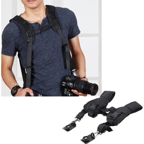 MLLSE Neck Strap Sling Double Dual Shoulder Belt Replacement Fit For Digital SLR DSLR Camera YKCE0771