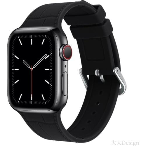 Strap for Apple Watch 5 Band 40mm 44mm for iWatch serie 4/5/6/SE Elastic Belt Silicone for Apple watch band 42mm 38mm