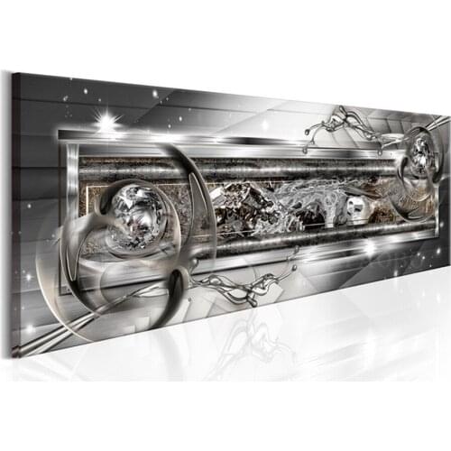 Rhinestone embroidery Silver Abstract large diy diamond painting cross stitch 5d mosaic diamond painting full square round drill