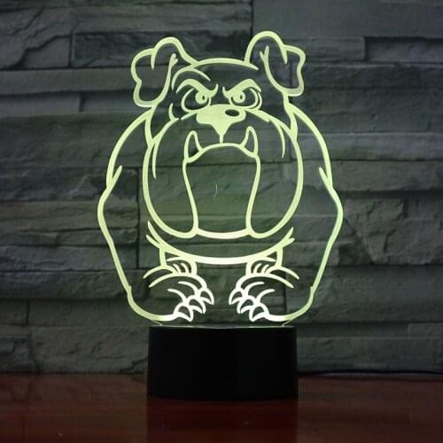 3D Night Light Kids LED Lamp Smart Phone Control Cut Dog Bedside Atmosphere Nightlight for infant A Favorite Gift for Kids Child