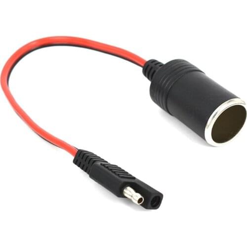 Cigarette Lighter Plug to SAE Adapter Extension Charging Cable Great Performance