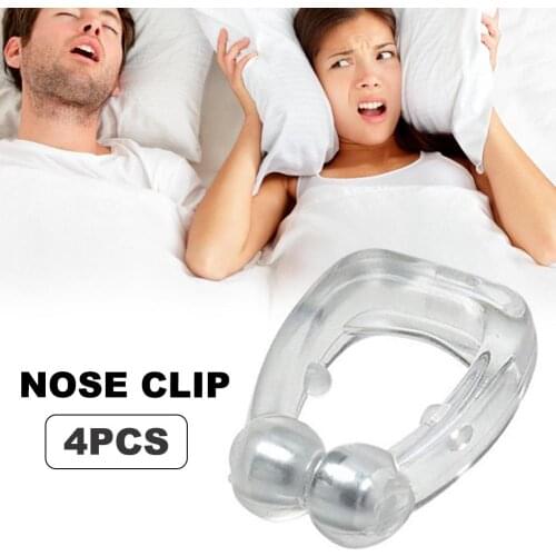 Anti Snoring Device Magnetic Nose Clip Snore Stopper Health Sleeping Aid Equipment for Men Women 4PC