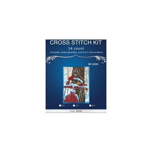 Top Quality Beautiful Lovely Counted Cross Stitch Kit Similar Dim cross stitch Similar DMC dim anchor SNOW birds DW-3009