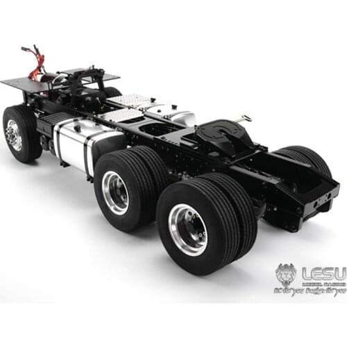 1/14 RC LESU 6*6 Scania Metal Chassis Differential Axles for TAMIYA Tractor Truck DIY Model