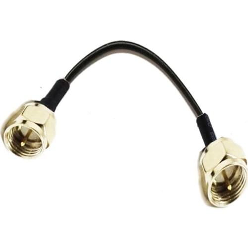 10pcs F male Straight to F Male Plug RF Straight Extension Pigtail coax Cable RG174 10/15/20/30/50cm