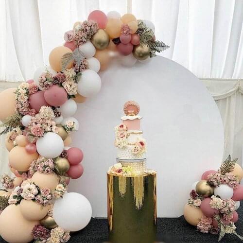 100pcs Bean paste Macaron White Party Decoration Balloons Garland Arch Kit Metallic Gold Ballon Decorations Backdrop Baby Shower