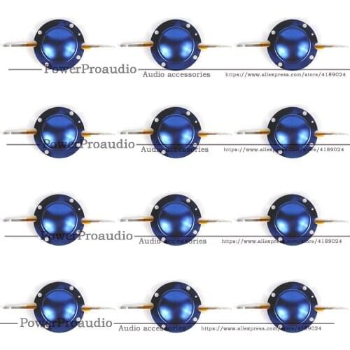 12PCS/LOT 32mm Blue Titanium diaphragm For EV 32 DH2010 DH3 2010A Aluminium Flat Wire 8 Ohm