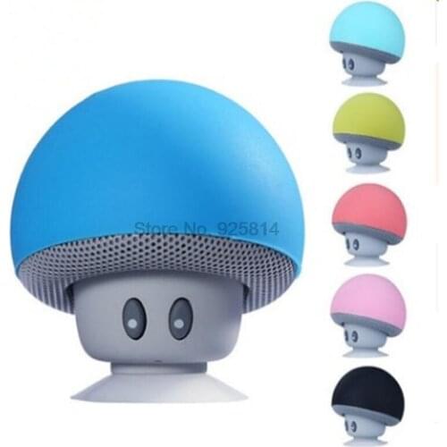200pcs/lot Wireless Mini Bluetooth Speaker Portable Mushroom Waterproof Stereo Bluetooth Speaker for Mobile Phone Computer
