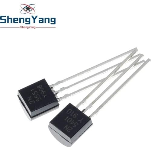 50pcs/lot Transistor DIP 2N5551 2N5401 5551 5401 TO-92 (25PCS* 2N5401+25PCS* 2N5551 )