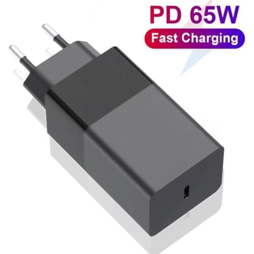 65W GaN USB C PD Charger Fast Charging 4.0 3.0 For iPhone 12 Pro Max Huawei Macbook Pro Laptop Type C PD Quick Charge EU US Plug