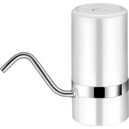 White Wireless Drinking Water Pump Water Jug Bottle Pump Water Dispenser