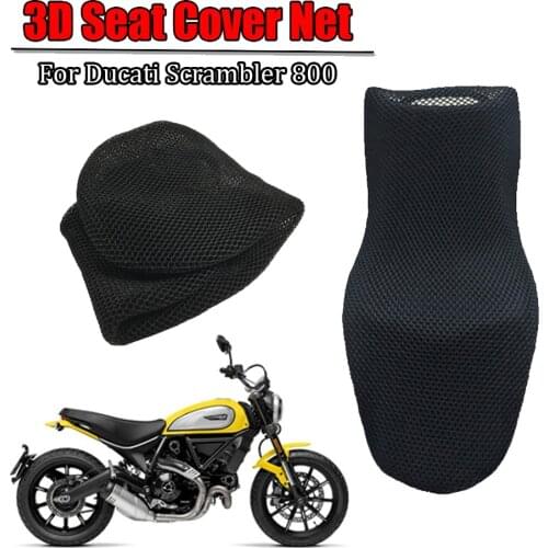 For Ducati Scrambler 800 Rear Seat Cowl Cover 3D Mesh Net Waterproof Sunproof Protector Motorcycle Accessories